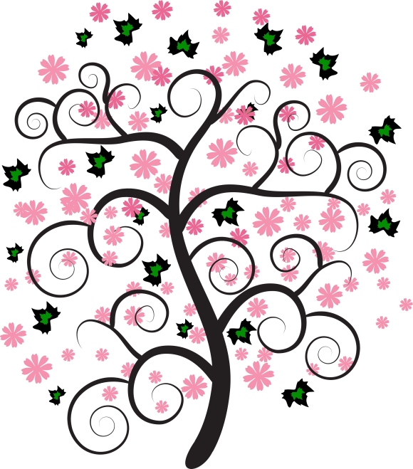 Swirly spring Tree - Illustration